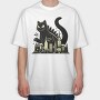 Catzilla 3, Tricou Oversize Barbati (Unisex)