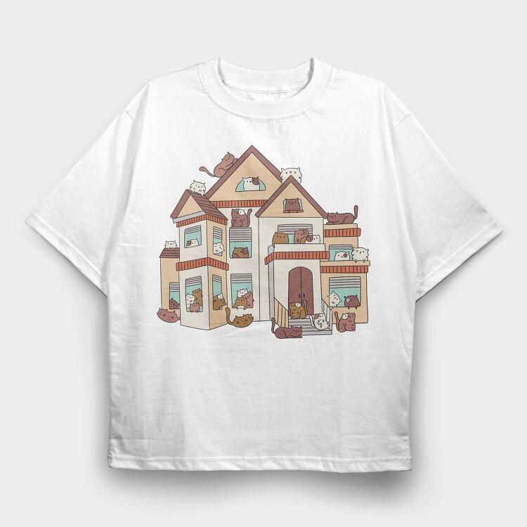 House Cats, Tricou Oversize Barbati (Unisex)