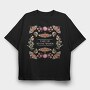 Moth Mandala, Tricou Oversize Barbati (Unisex)