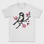 Chickadee On Blossom, Tricou Barbati (Unisex)