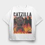 Catzilla, Tricou Oversize Barbati (Unisex)