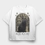 The Black Cat, Tricou Oversize Barbati (Unisex)