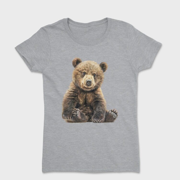Bear Sitting Calm, Tricou Femei