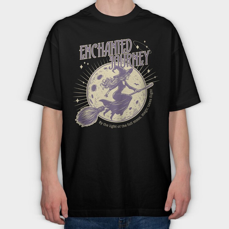 Enchanted Journey, Tricou Oversize Barbati (Unisex)