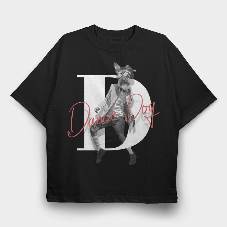 Human Dog Dance, Tricou Oversize Barbati (Unisex)