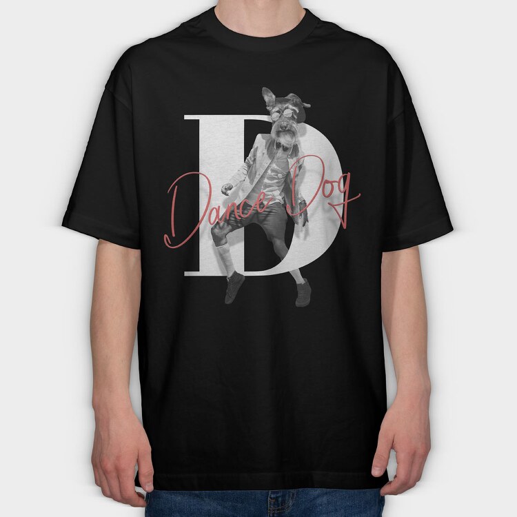 Human Dog Dance, Tricou Oversize Barbati (Unisex)