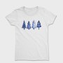 Blue Christmas Trees, Tricou Femei