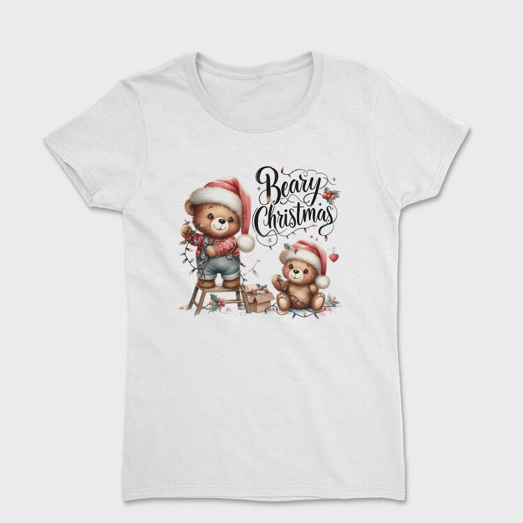 Beary Christmas Bear, Tricou Femei