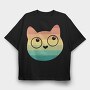 Retrocat, Tricou Oversize Barbati (Unisex)