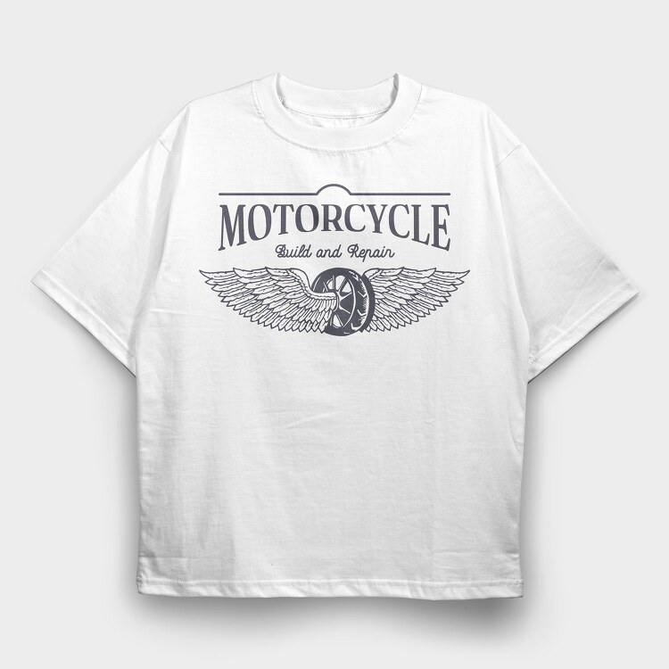 Motorcycle Build and Repair, Tricou Oversize Barbati (Unisex)