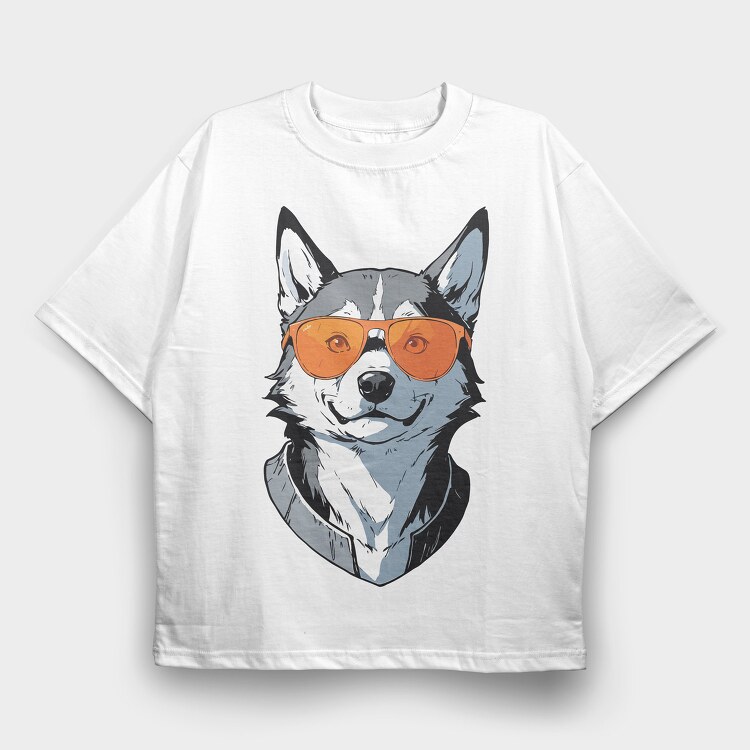 Husky Sungalsses, Tricou Oversize Barbati (Unisex)