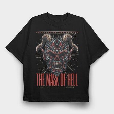 The Mask of Hell, Tricou Oversize Barbati (Unisex)