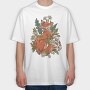 Chamomiles Fox, Tricou Oversize Barbati (Unisex)