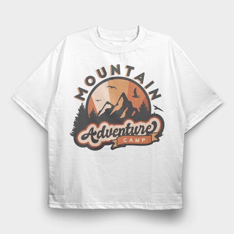 Mountain Adventure Camp, Tricou Oversize Barbati (Unisex)