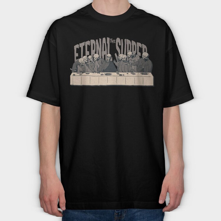 Eternal Supper, Tricou Oversize Barbati (Unisex)