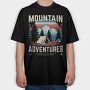 Mountain Adventures Retro Camping, Tricou Oversize Barbati (Unisex)