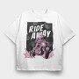 Ride Away, Tricou Oversize Barbati (Unisex)
