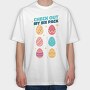 Check Out My Six Pack Easter Eggs, Tricou Oversize Barbati (Unisex)