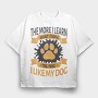 The More I Like My Dog, Tricou Oversize Barbati (Unisex)