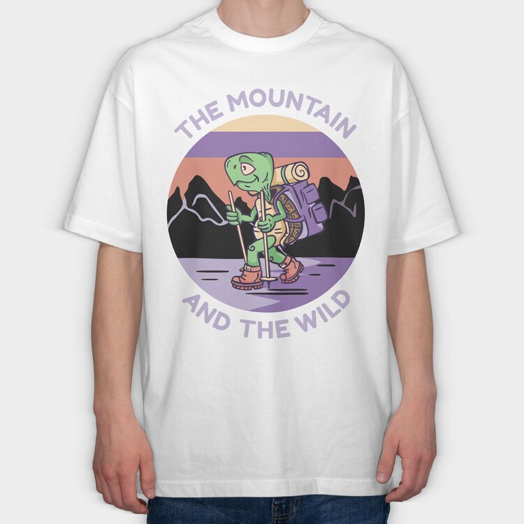 The Mountain and the Wild Turtle, Tricou Oversize Barbati (Unisex)