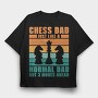 Chess Dad, Tricou Oversize Barbati (Unisex)