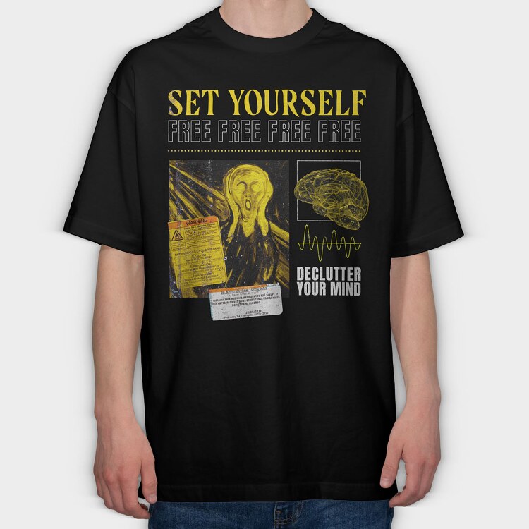 The Scream Trap, Tricou Oversize Barbati (Unisex)