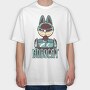 Robocat, Tricou Oversize Barbati (Unisex)