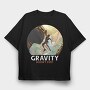 Rock Climbing Gravity, Tricou Oversize Barbati (Unisex)