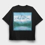 Mountain Painting, Tricou Oversize Barbati (Unisex)