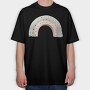 Boho Candy Rainbow, Tricou Oversize Barbati (Unisex)