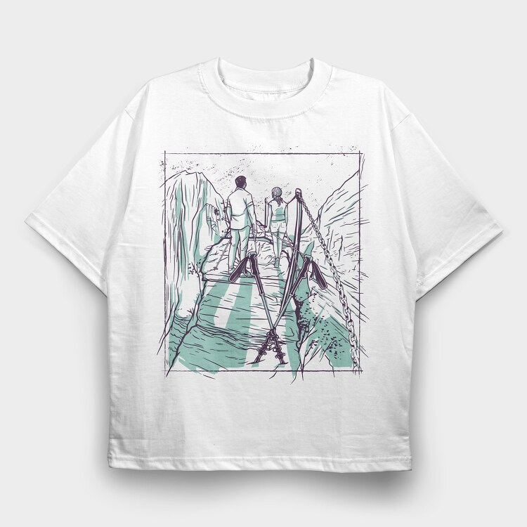 Mountain Partners, Tricou Oversize Barbati (Unisex)