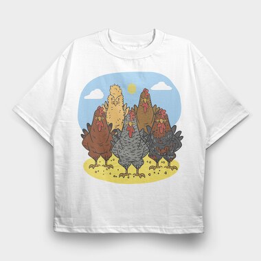 Chicken Slots, Tricou Oversize Barbati (Unisex)
