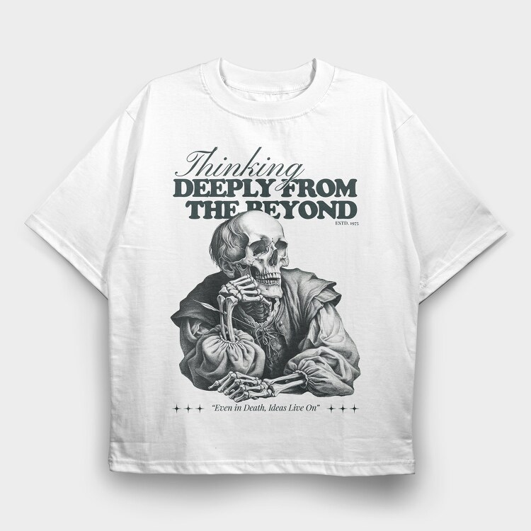 Thinking Deeply From the Beyond, Tricou Oversize Barbati (Unisex)