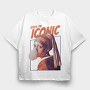 Art Pearl Girl Iconic, Tricou Oversize Barbati (Unisex)