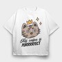 This Coffee Is Purrrfect, Tricou Oversize Barbati (Unisex)