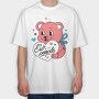 Ew People Pink Teddy, Tricou Oversize Barbati (Unisex)