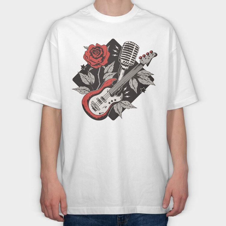 Rockabilly, Tricou Oversize Barbati (Unisex)