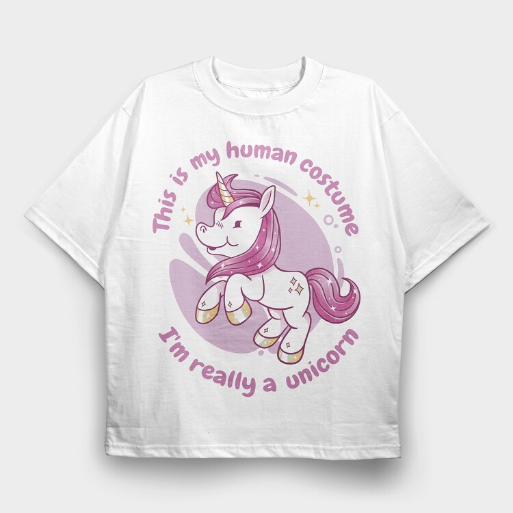This Is My Human Costume, Tricou Oversize Barbati (Unisex)