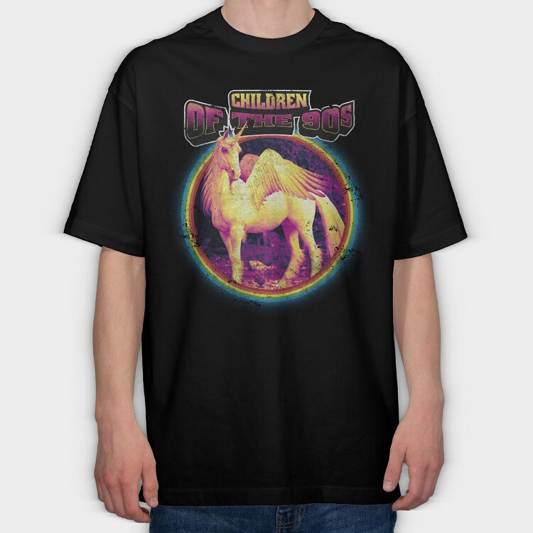 Children of the 80 S Unicorn, Tricou Oversize Barbati (Unisex)