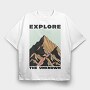 Explore the Unknown, Tricou Oversize Barbati (Unisex)