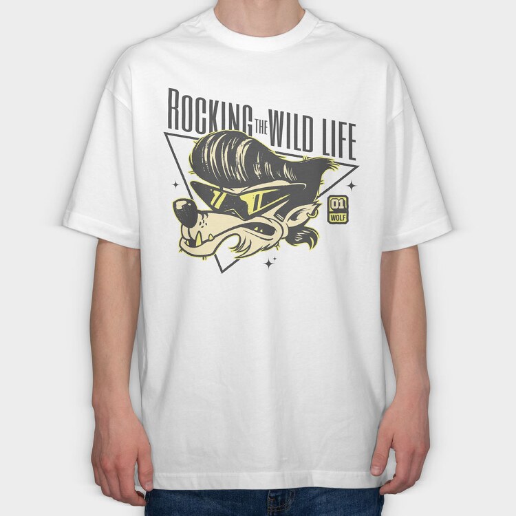 Rocking the Wild Life, Tricou Oversize Barbati (Unisex)