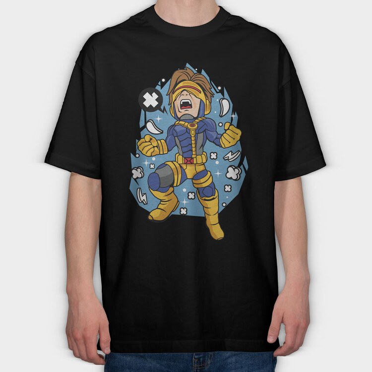 X Men Storm Burst, Tricou Oversize Barbati (Unisex)