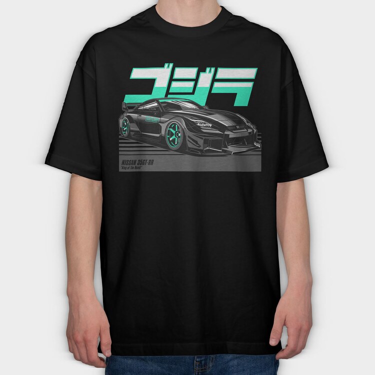 Nissan 35GT RR, Tricou Oversize Barbati (Unisex)