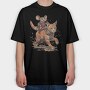 Mouse Cowboy Cat, Tricou Oversize Barbati (Unisex)