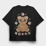 F U Teddy Bear, Tricou Oversize Barbati (Unisex)