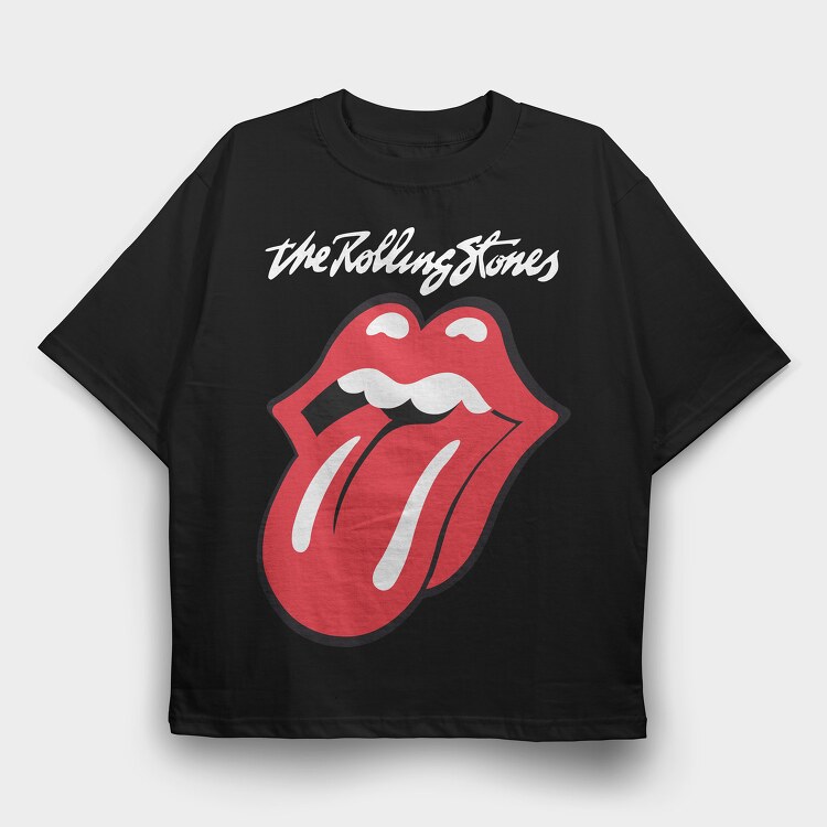Rolling Stones, Tricou Oversize Barbati (Unisex)