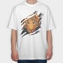 Tiger Ripped, Tricou Oversize Barbati (Unisex)