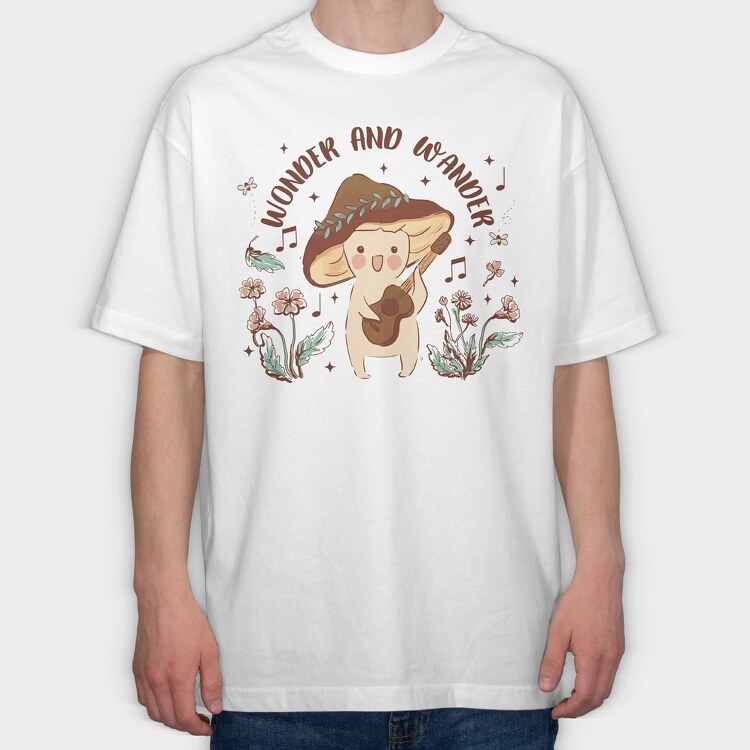 Fairy Mushroom, Tricou Oversize Barbati (Unisex)
