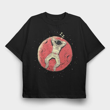 Astronaut Sleeping, Tricou Oversize Barbati (Unisex)
