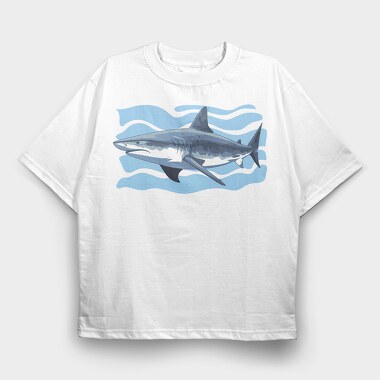 Tiger Shark, Tricou Oversize Barbati (Unisex)